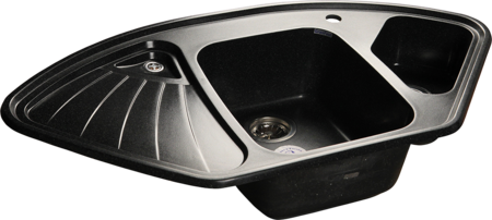 Кухонная мойка GranFest Corner 1040E, C-1040E черный